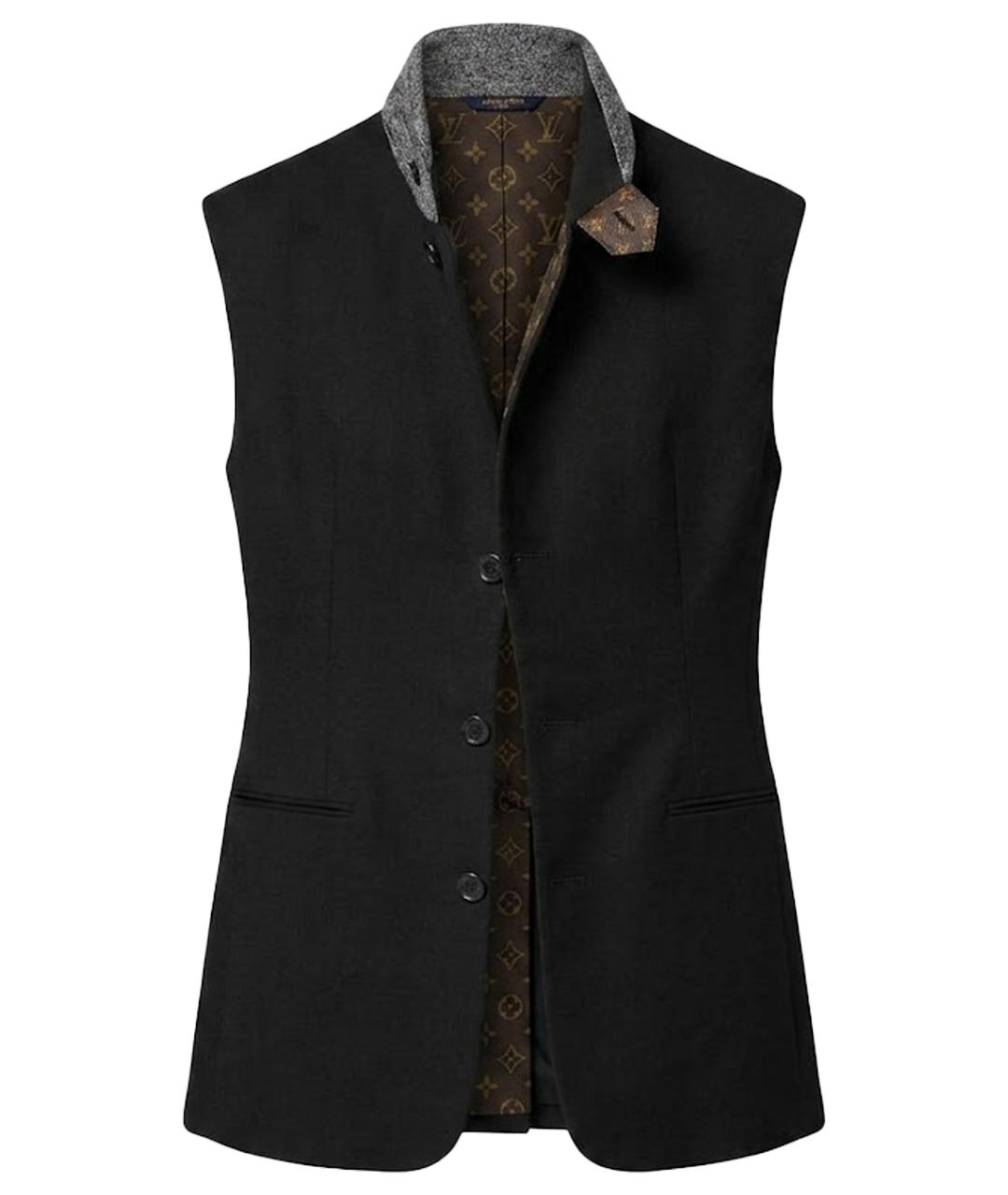 LOUIS VUITTON Черный льняной жакет/пиджак, фото 1