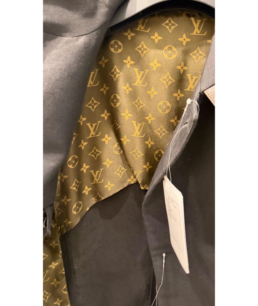 LOUIS VUITTON Черный льняной жакет/пиджак, фото 4