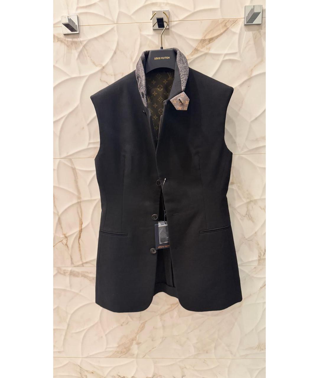 LOUIS VUITTON Черный льняной жакет/пиджак, фото 9