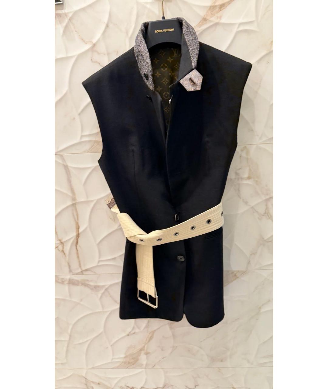 LOUIS VUITTON Черный льняной жакет/пиджак, фото 7