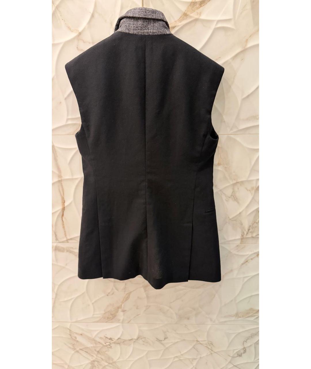 LOUIS VUITTON Черный льняной жакет/пиджак, фото 2