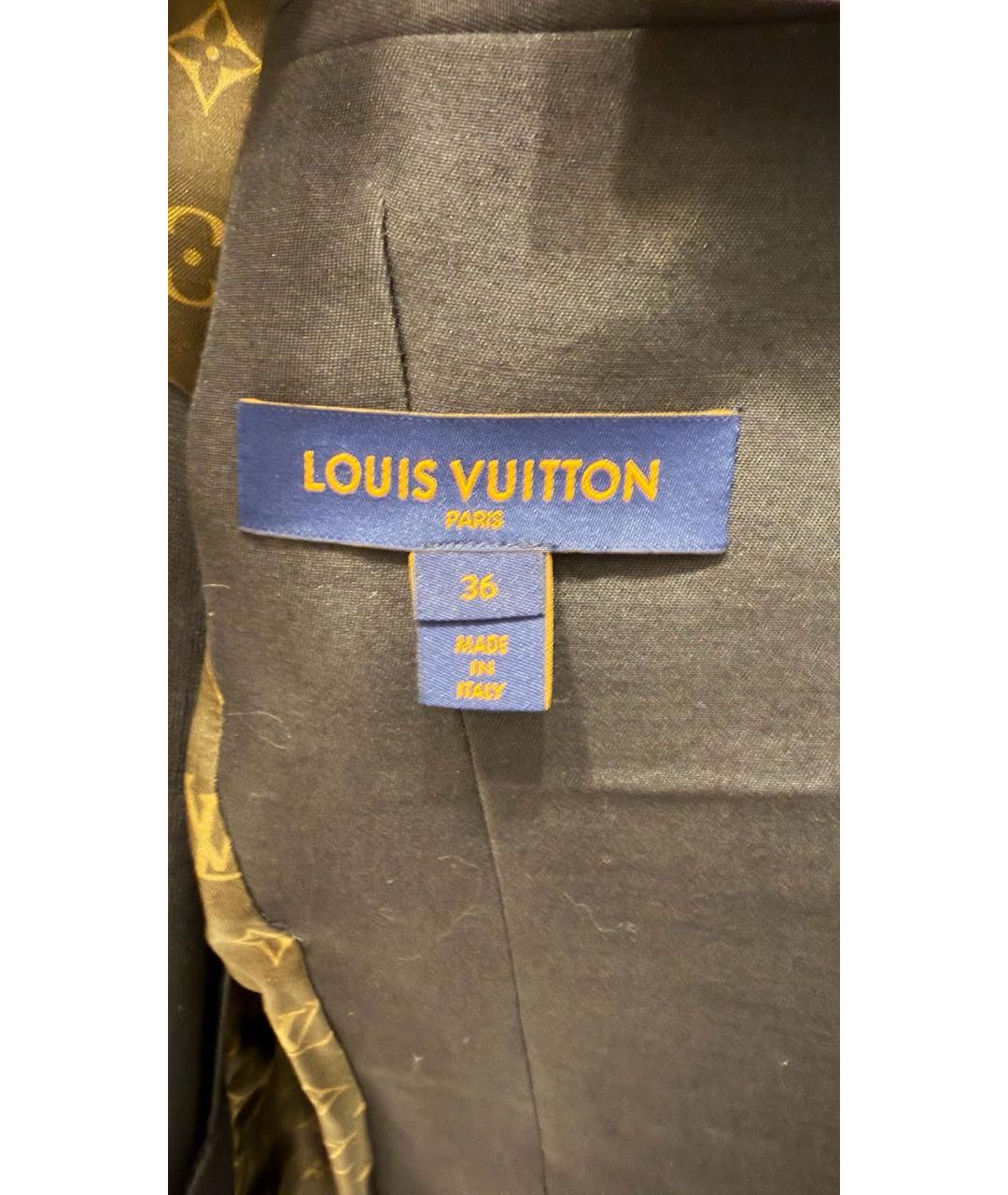 LOUIS VUITTON Черный льняной жакет/пиджак, фото 3