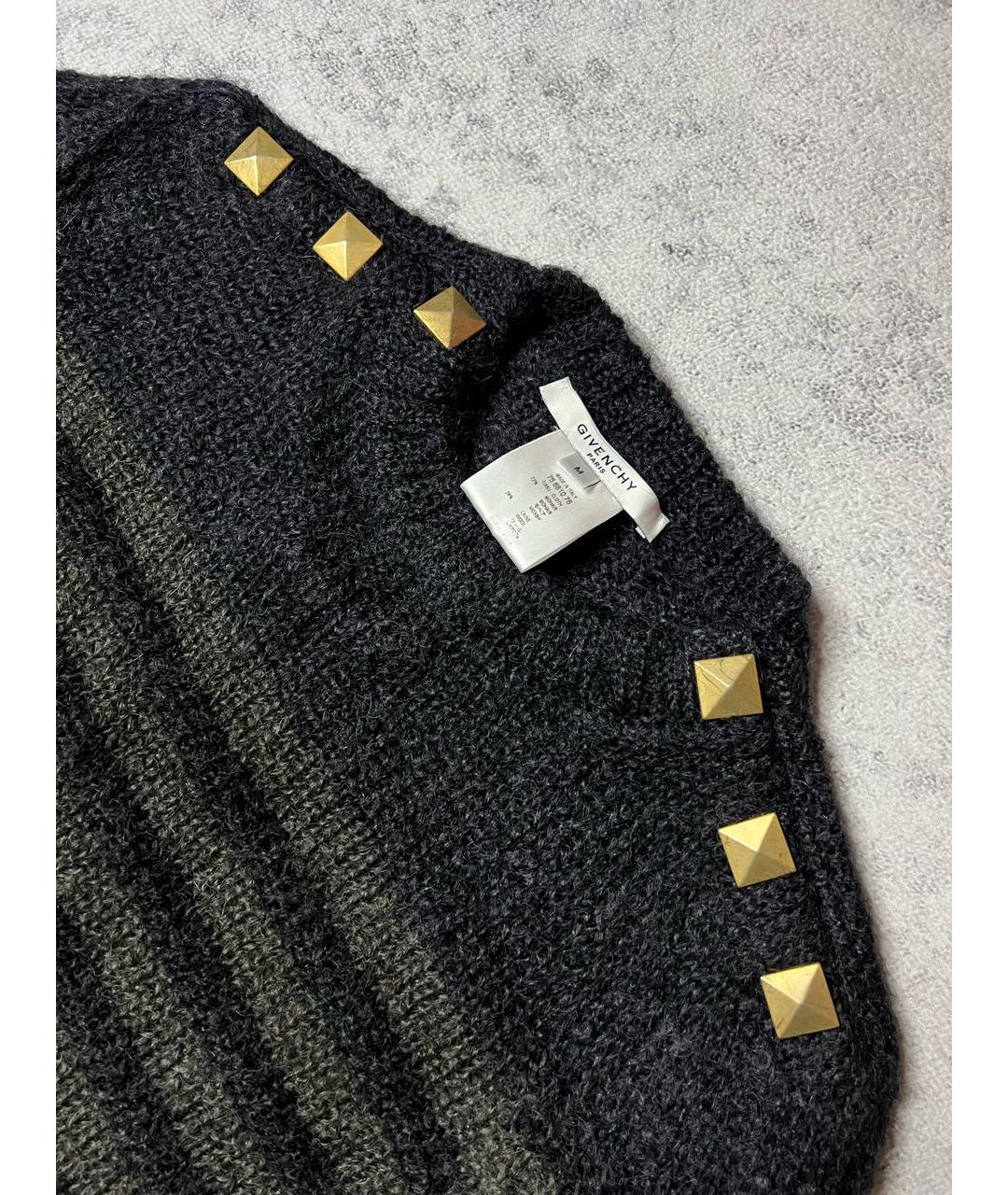 GIVENCHY Серый шерстяной джемпер / свитер, фото 3