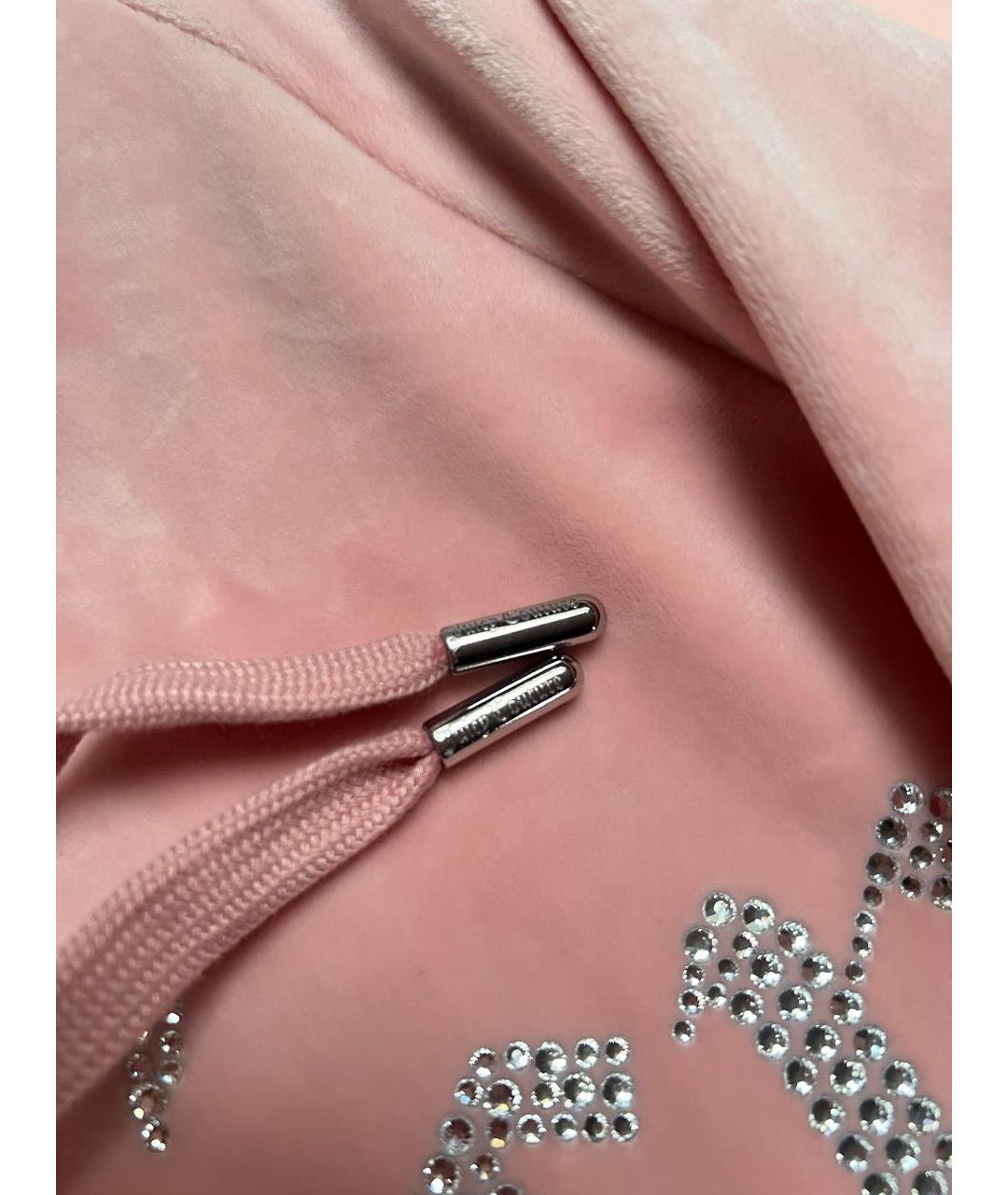 JUICY COUTURE Коралловый велюровый спортивные костюмы, фото 5