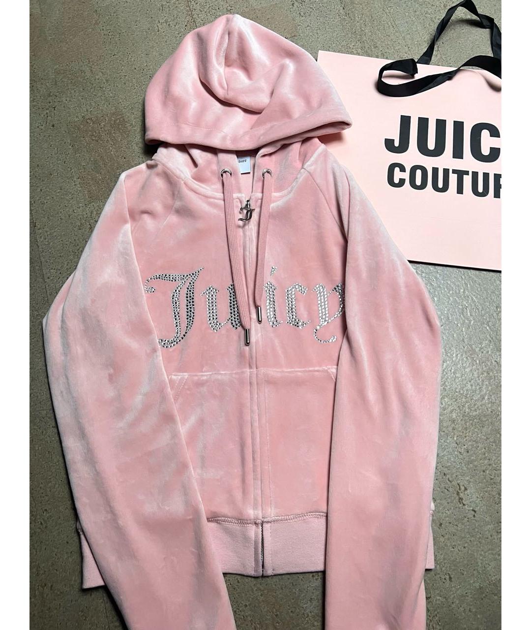 JUICY COUTURE Коралловый велюровый спортивные костюмы, фото 2