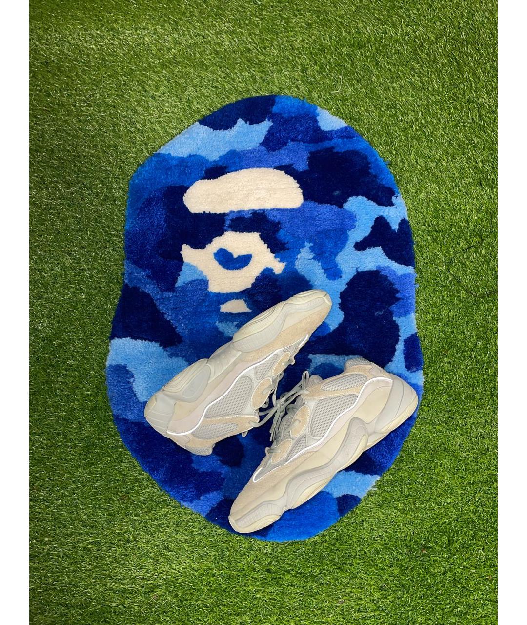 ADIDAS YEEZY Серые текстильные низкие кроссовки / кеды, фото 2