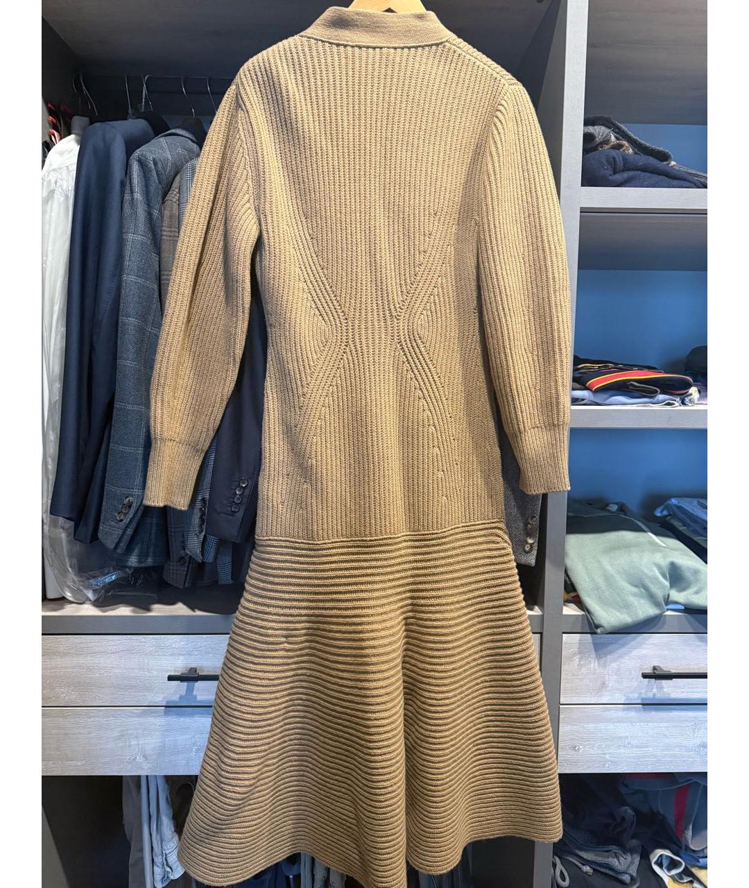 ALEXANDER MCQUEEN Бежевый шерстяной кардиган, фото 2