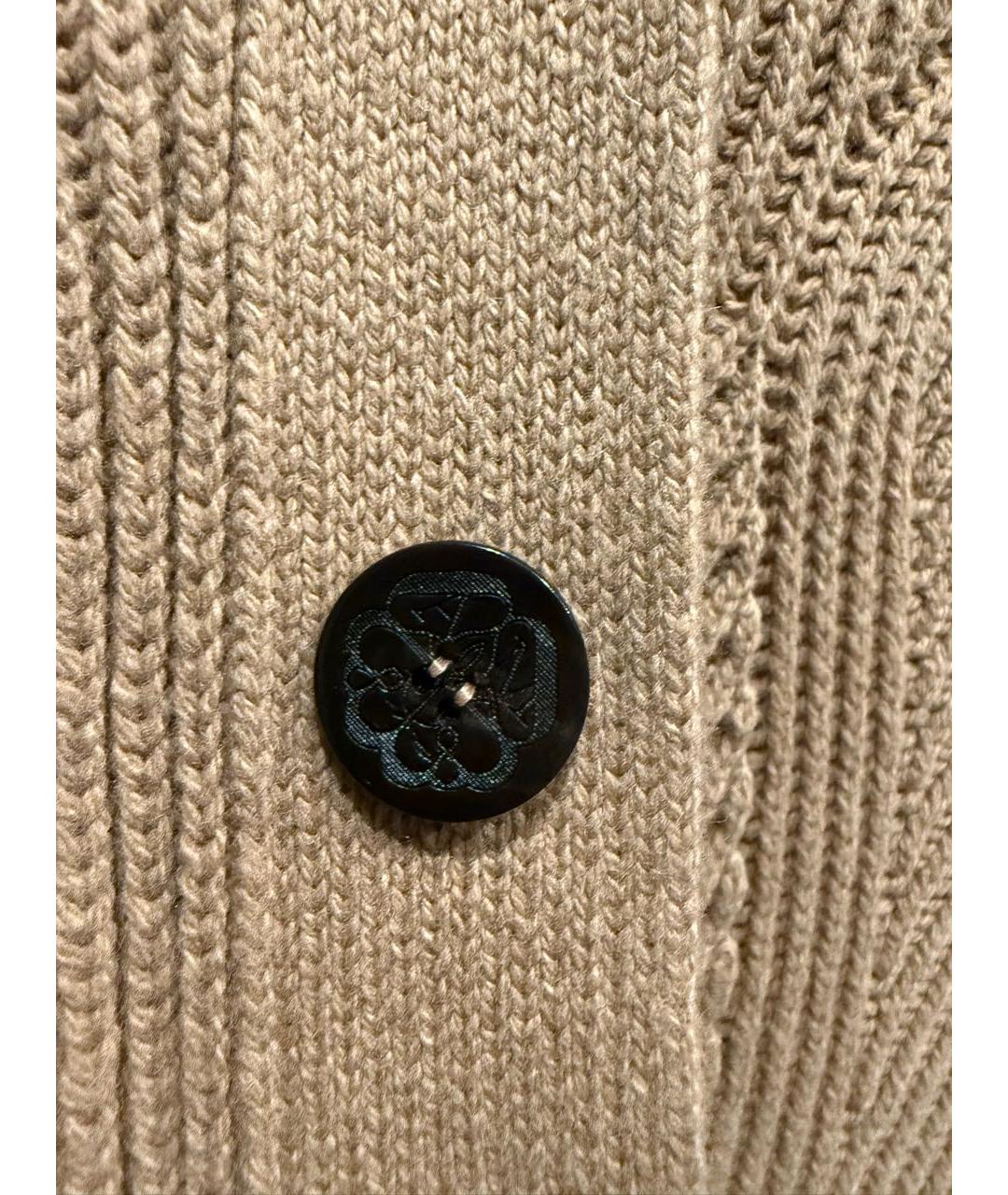 ALEXANDER MCQUEEN Бежевый шерстяной кардиган, фото 4