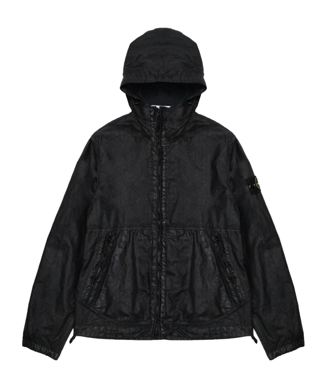 STONE ISLAND Черная хлопковая куртка, фото 1