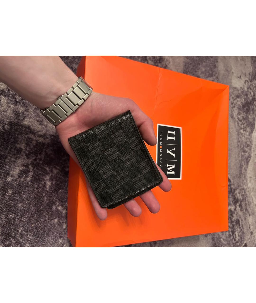 LOUIS VUITTON Черный кошелек, фото 7