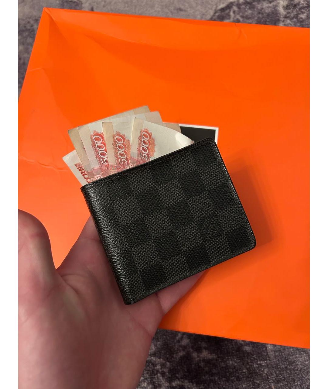 LOUIS VUITTON Черный кошелек, фото 2