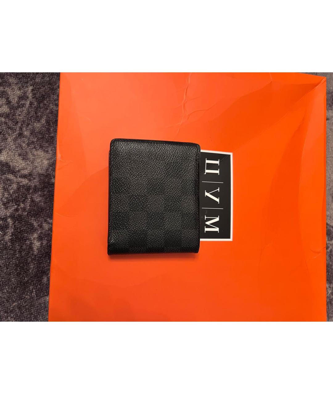 LOUIS VUITTON Черный кошелек, фото 4