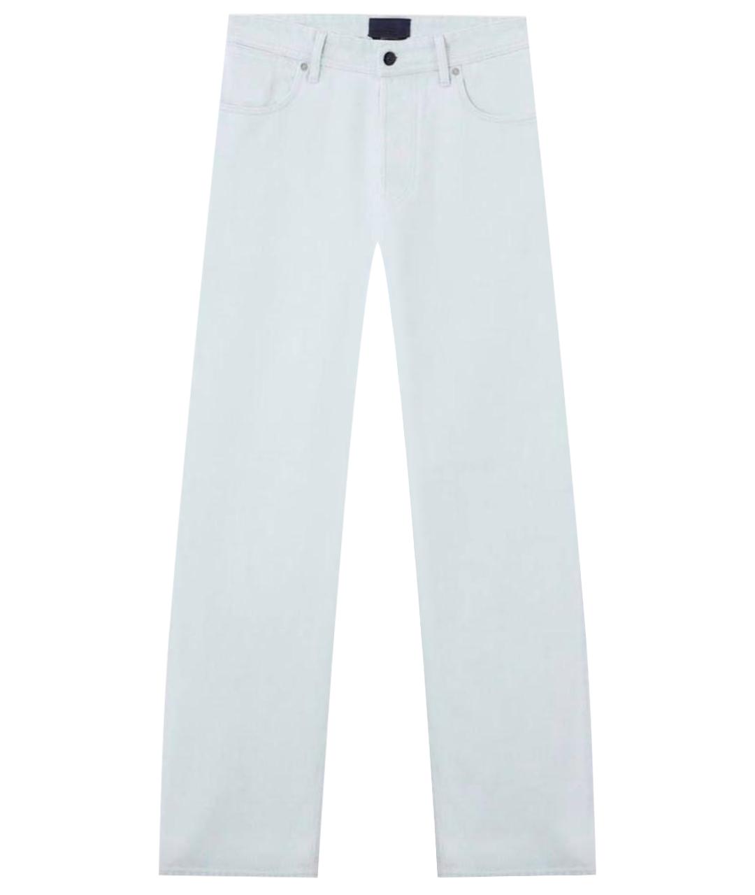 STONE ISLAND Синие хлопковые прямые джинсы, фото 1