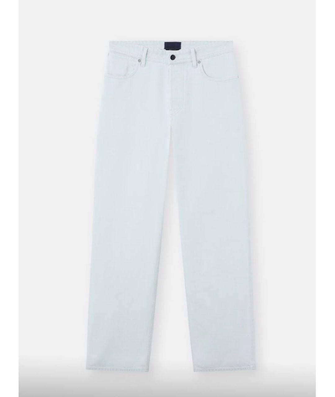 STONE ISLAND Синие хлопковые прямые джинсы, фото 9