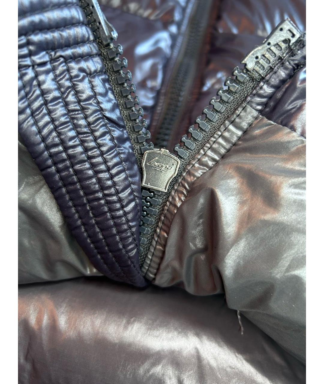 MONCLER Серый полиэстеровый жилет, фото 3