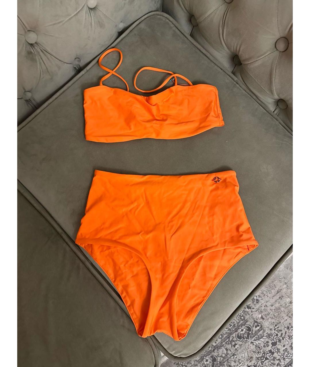 LORO PIANA Оранжевый полиамидовый купальник, фото 5