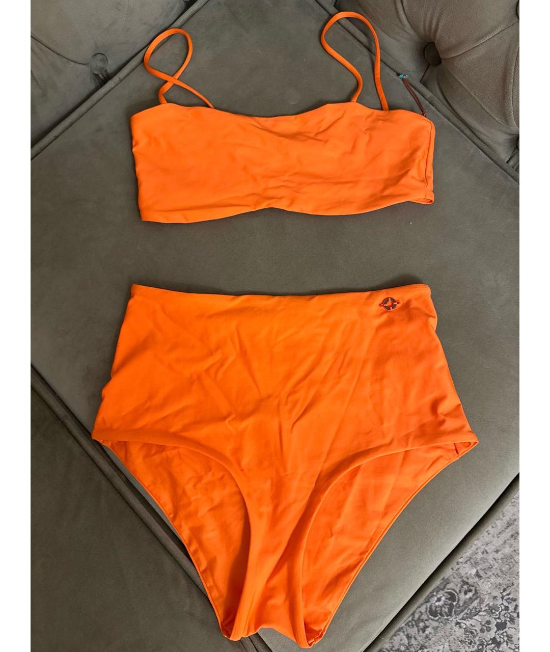 LORO PIANA Оранжевый полиамидовый купальник, фото 7