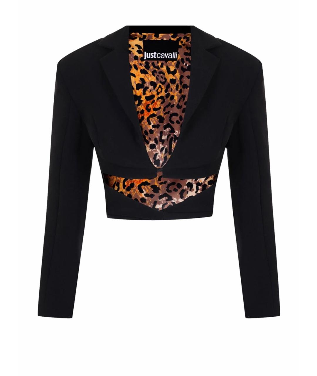 JUST CAVALLI Черный полиэстеровый жакет/пиджак, фото 1