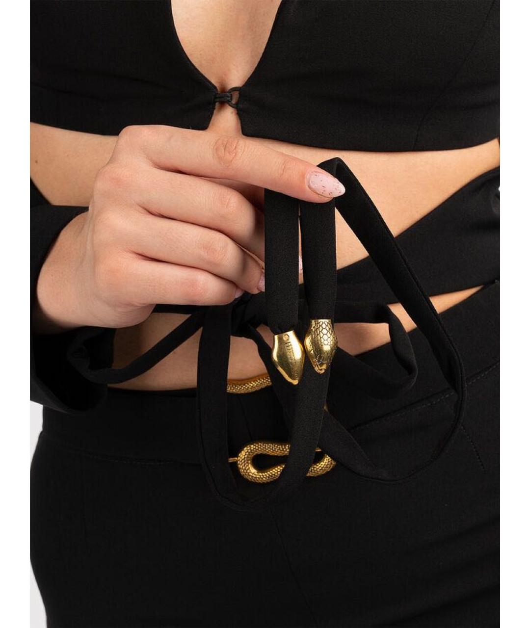 JUST CAVALLI Черный полиэстеровый жакет/пиджак, фото 5