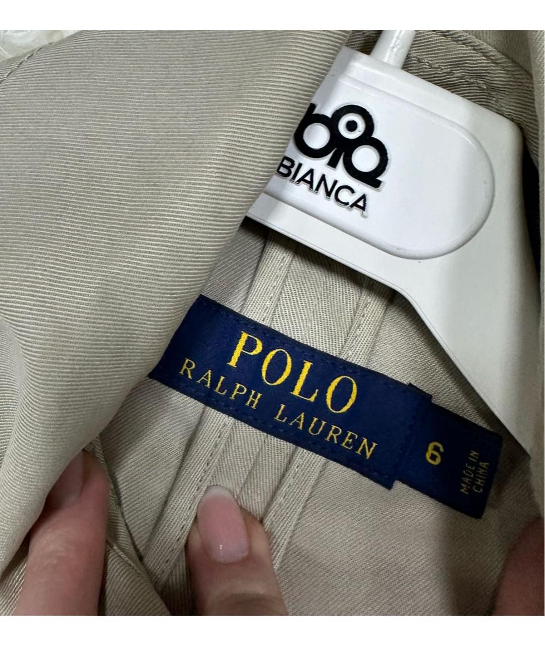 POLO RALPH LAUREN Бежевый тренч/плащ, фото 5