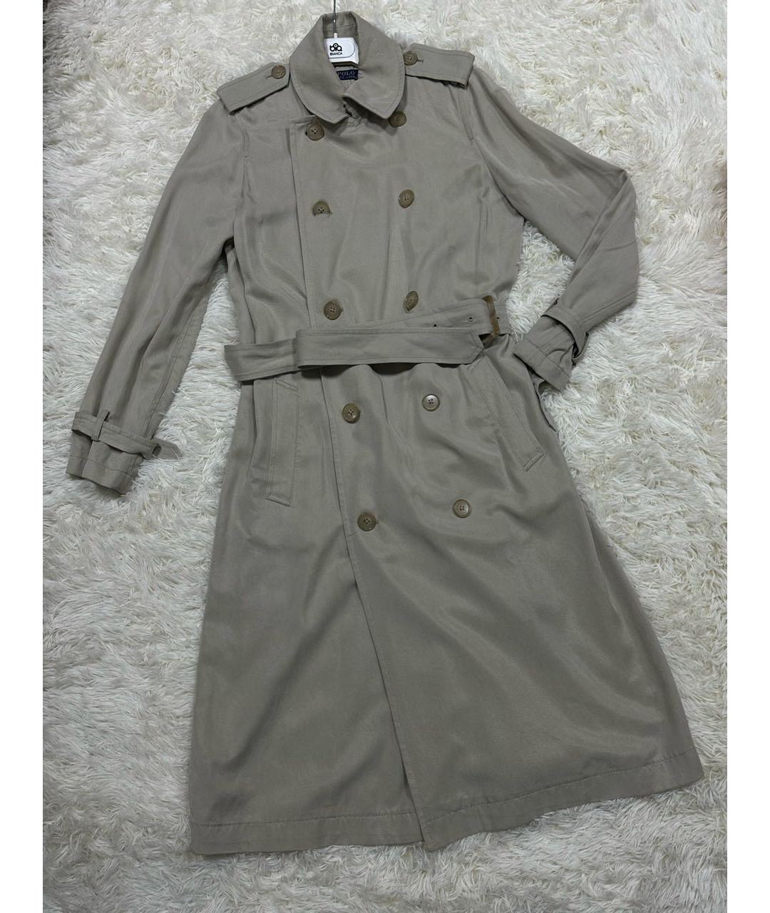POLO RALPH LAUREN Бежевый тренч/плащ, фото 8