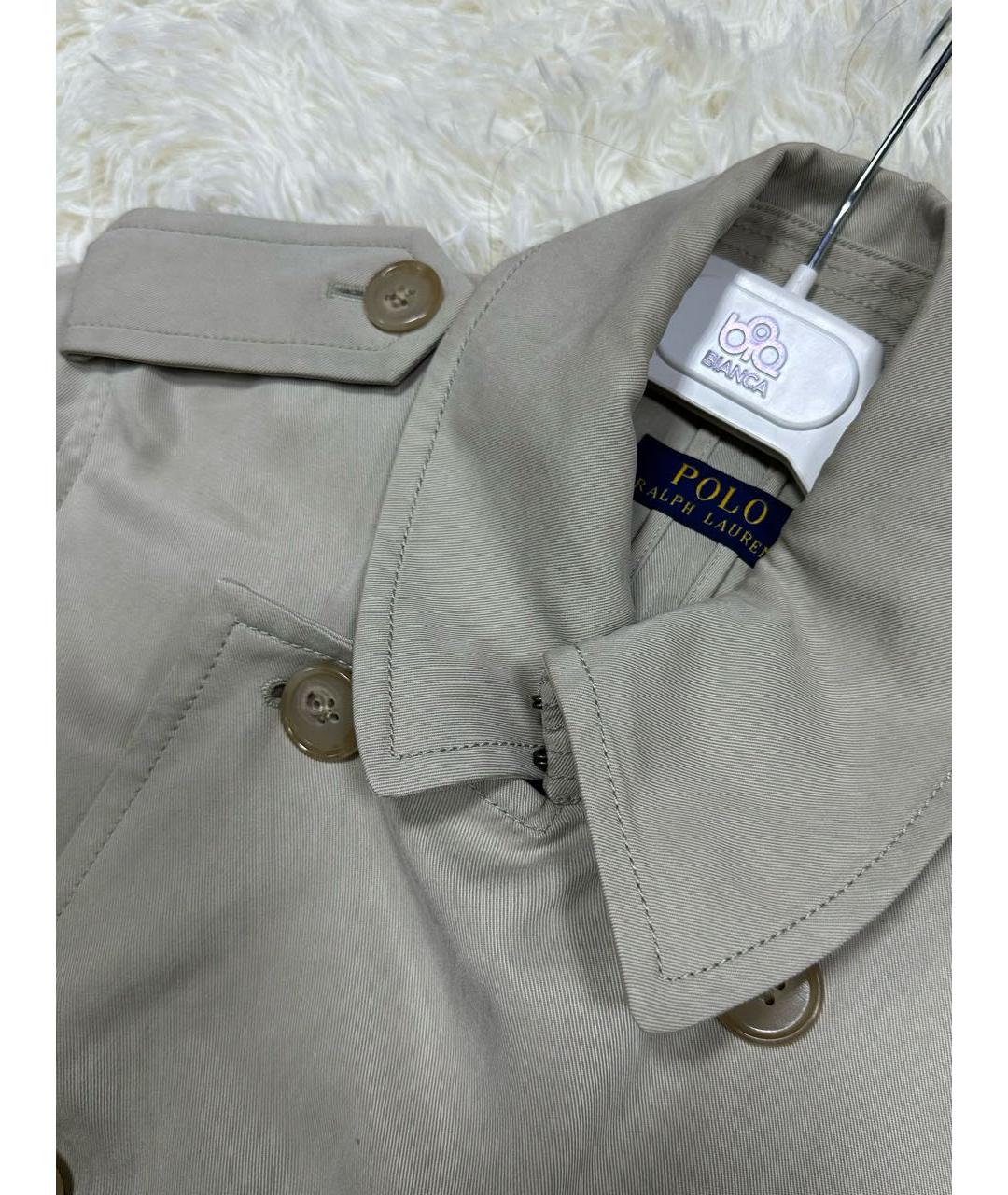 POLO RALPH LAUREN Бежевый тренч/плащ, фото 4