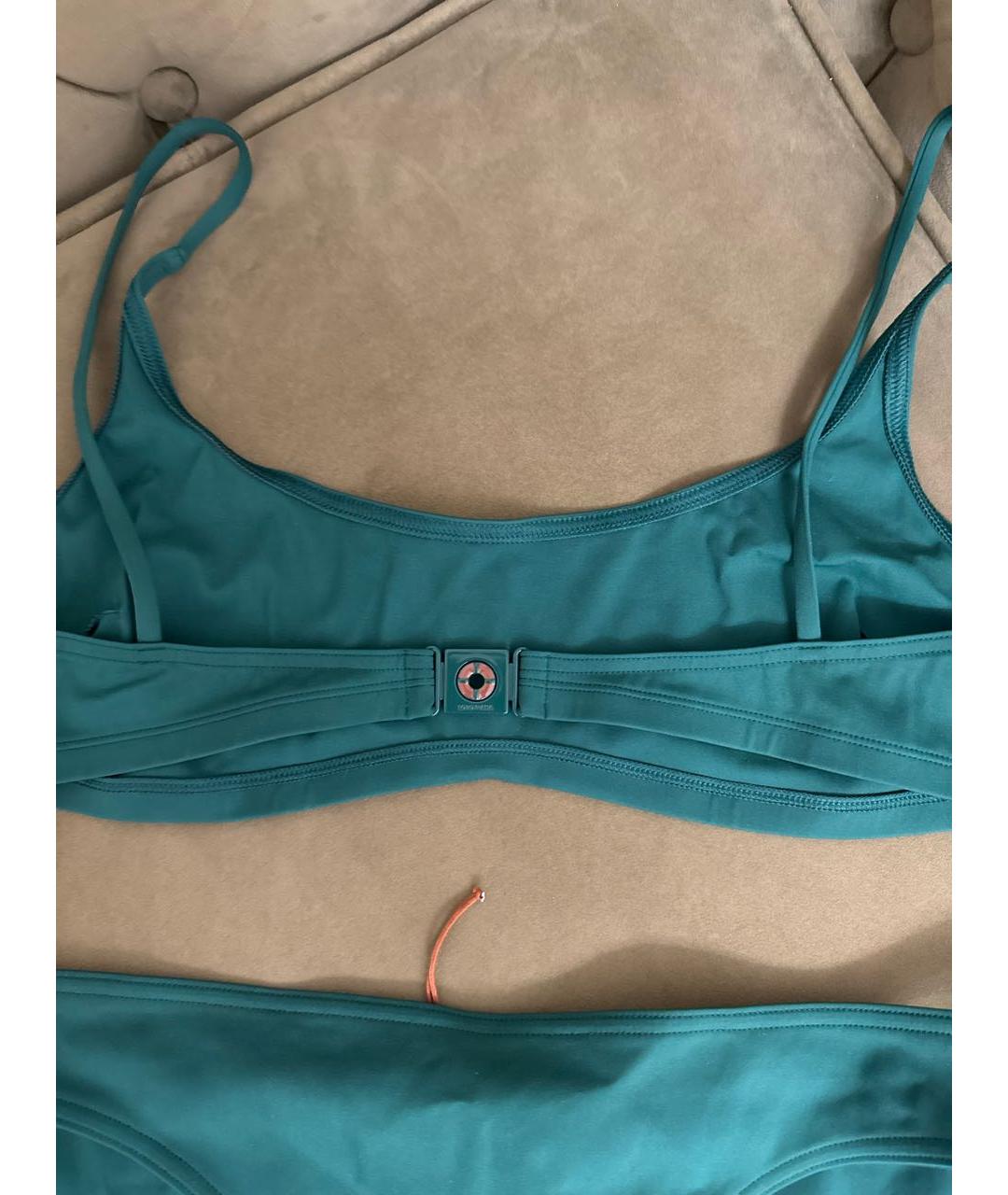 LORO PIANA Бирюзовый полиамидовый купальник, фото 2