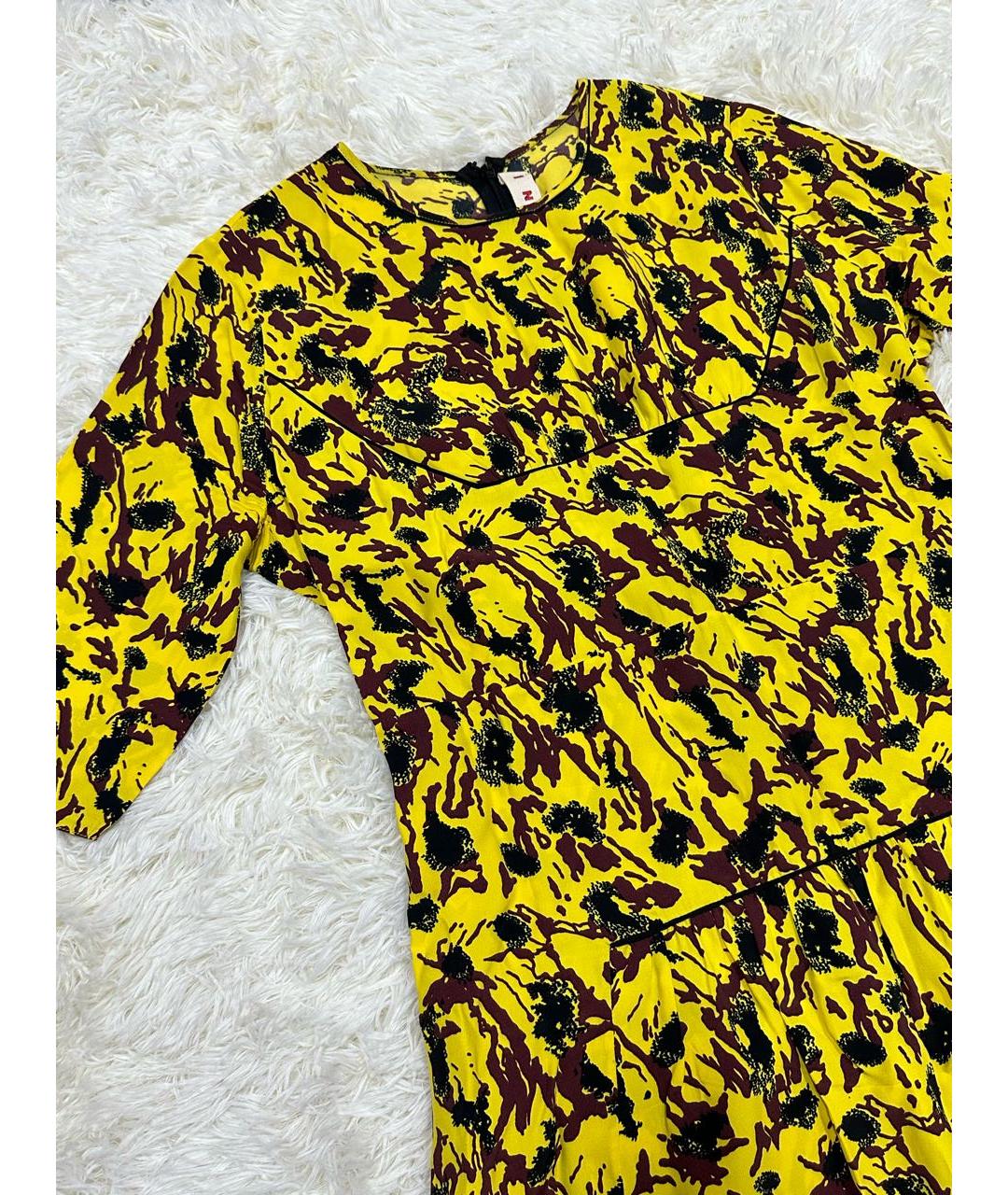 MARNI Желтое повседневное платье, фото 2