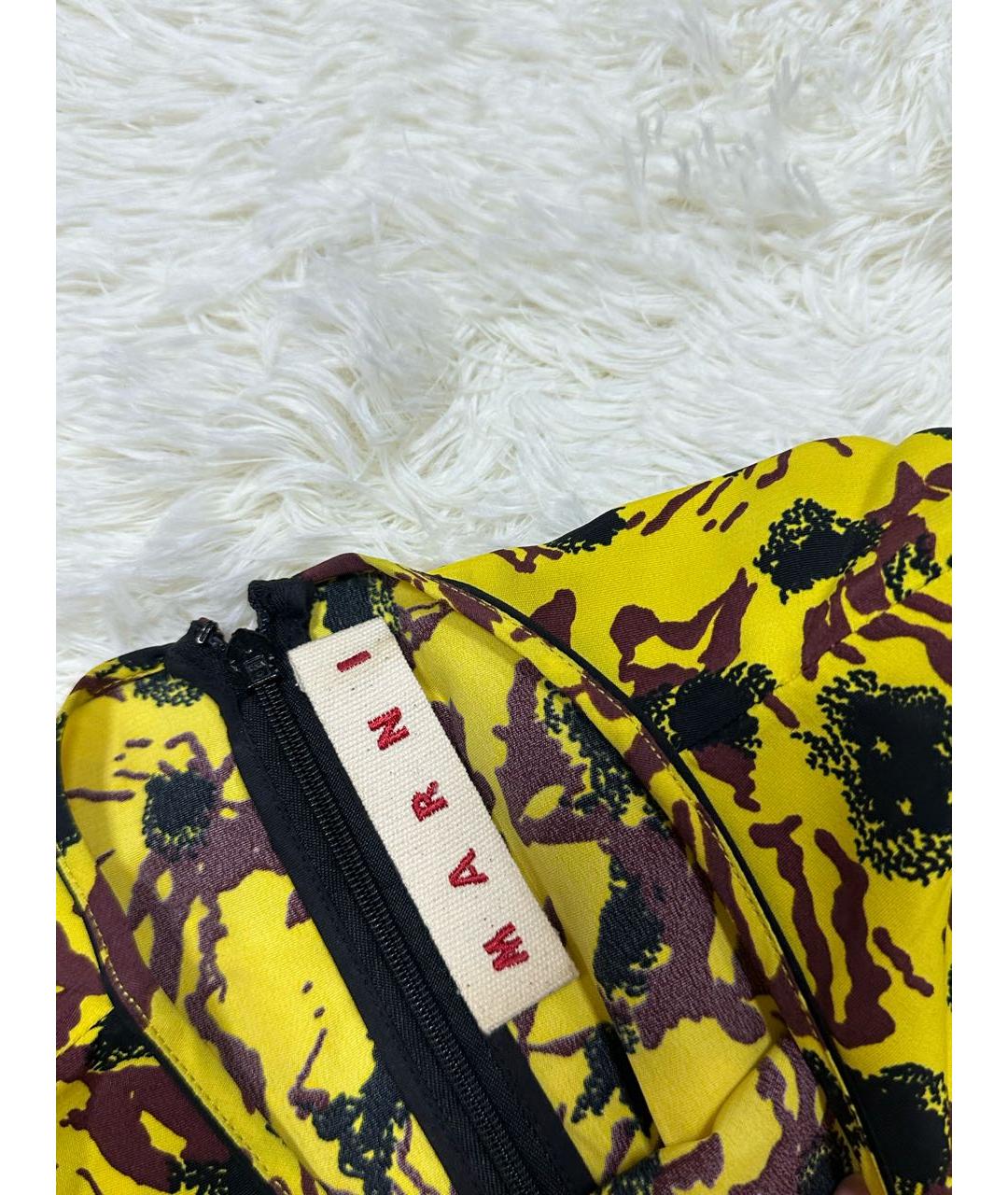 MARNI Желтое повседневное платье, фото 3