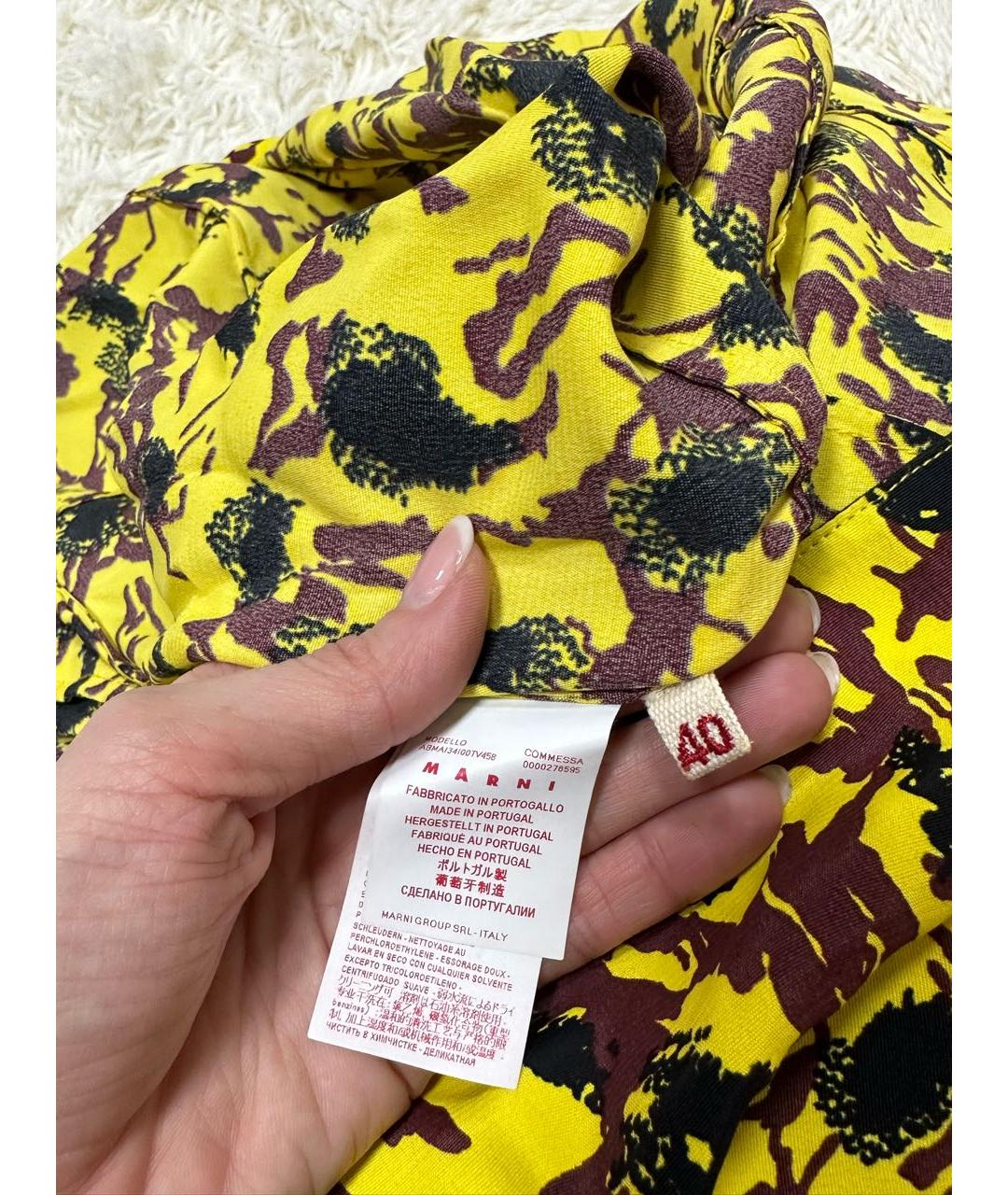 MARNI Желтое повседневное платье, фото 5