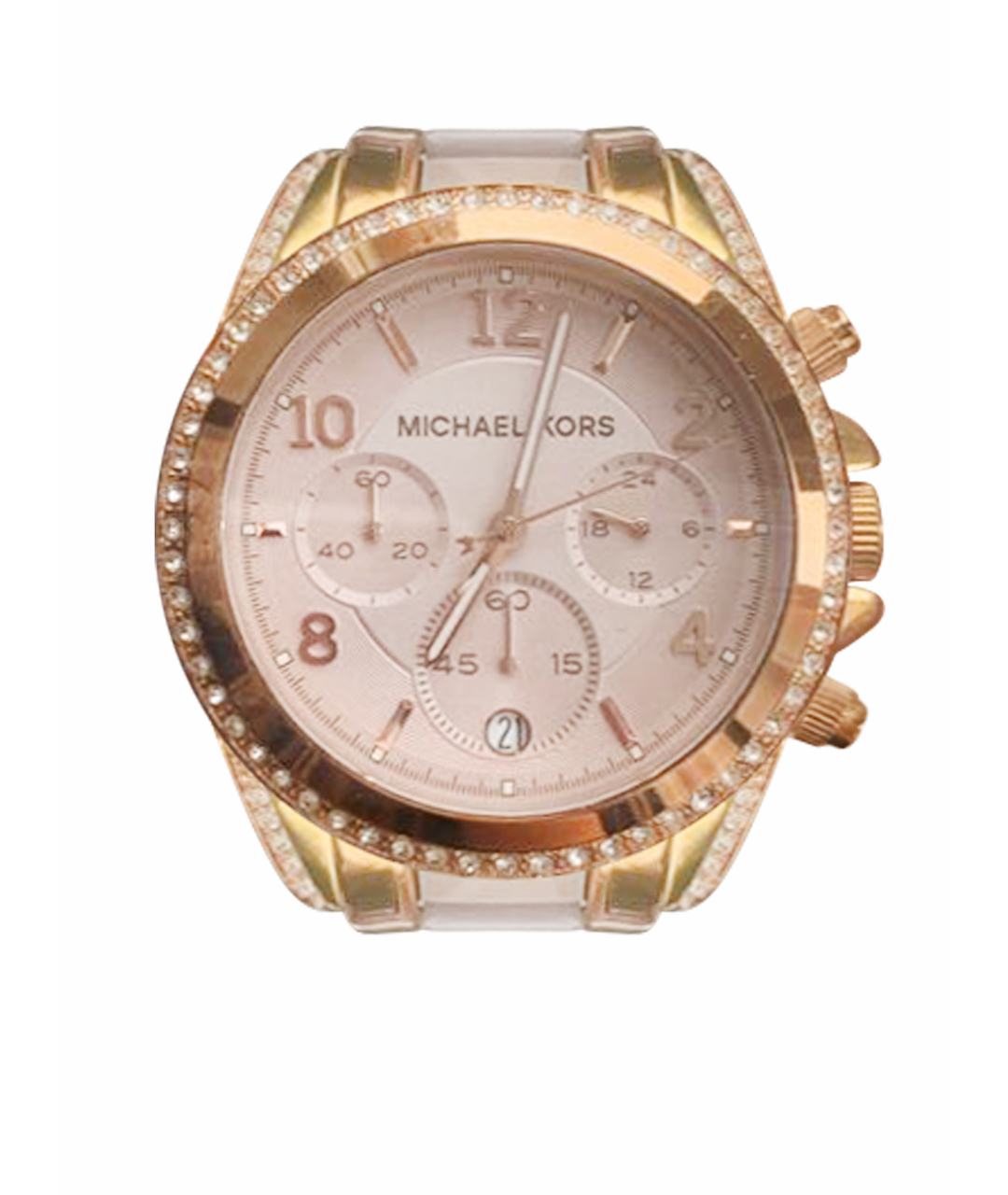 MICHAEL KORS Золотые керамические часы, фото 1