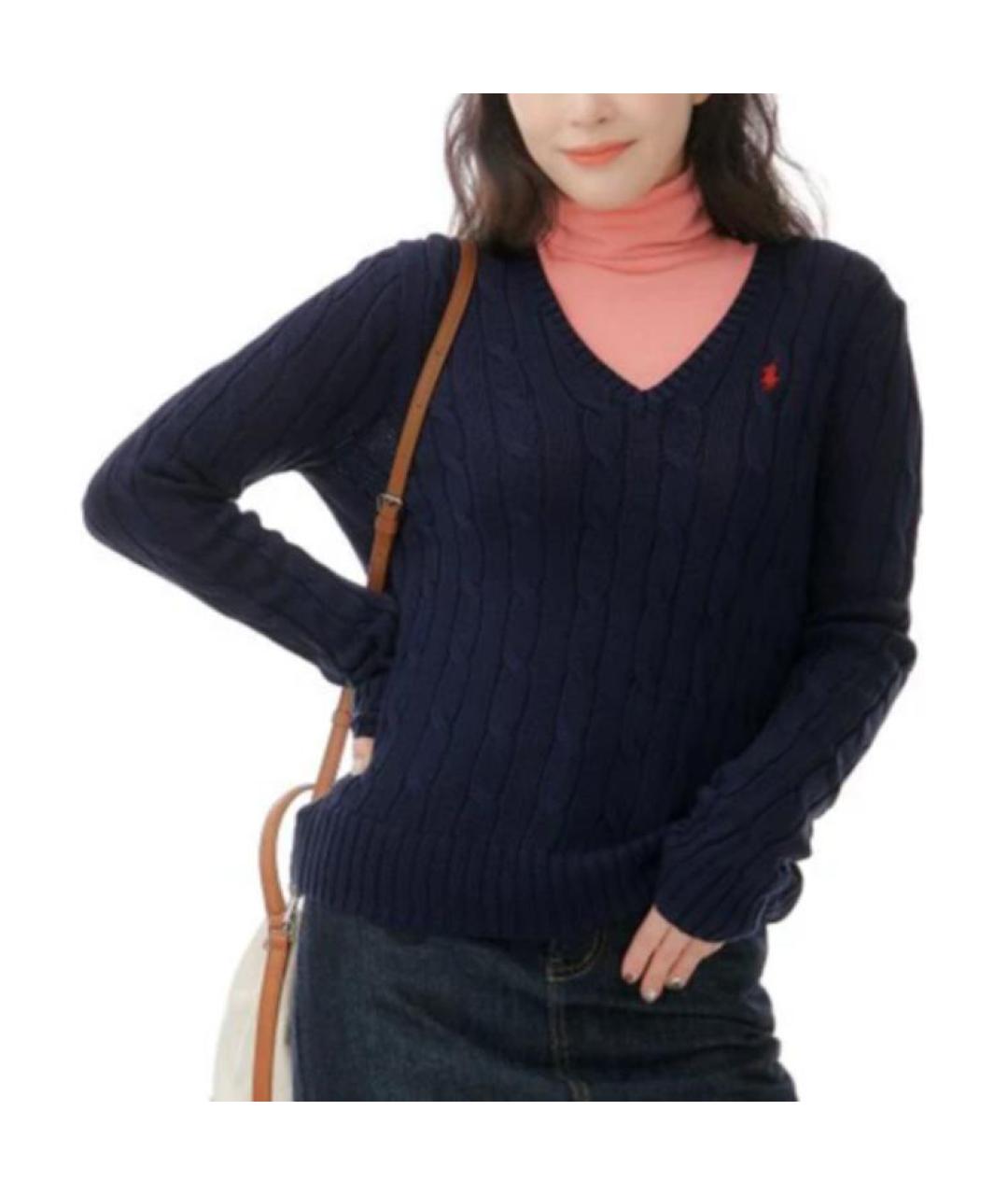 POLO RALPH LAUREN Темно-синий джемпер / свитер, фото 4