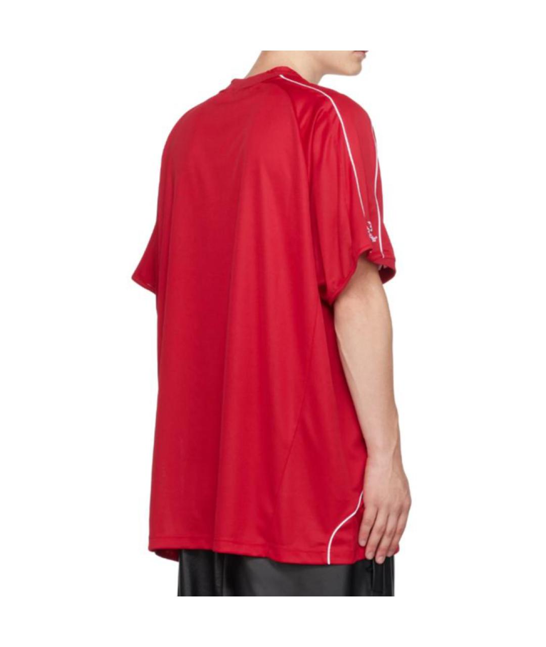 BALENCIAGA Красная футболка, фото 5
