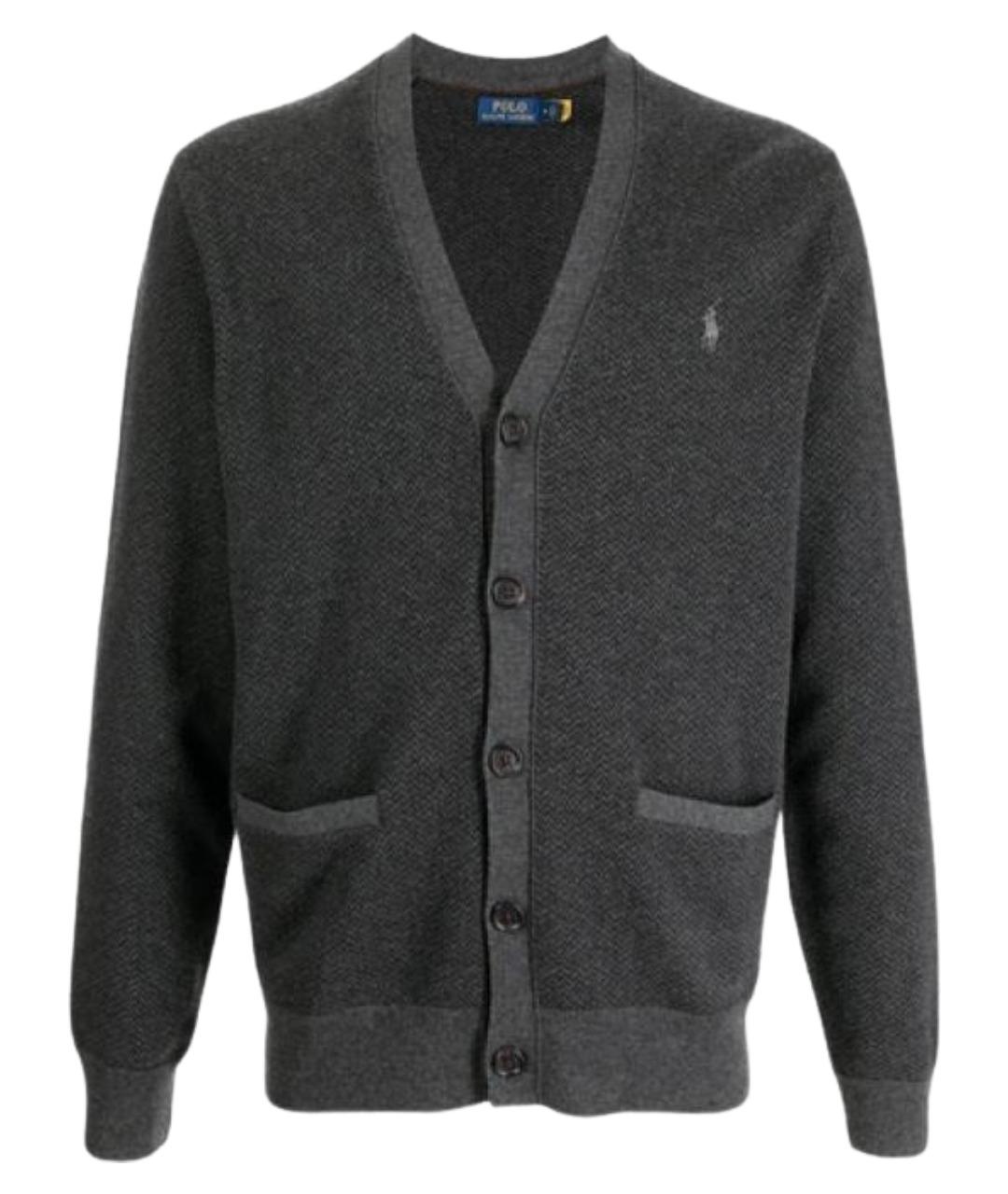 POLO RALPH LAUREN Серый кардиган, фото 1