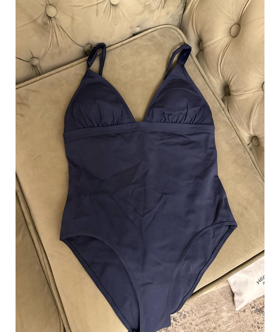 HERMES Темно-синий полиамидовый купальник, фото 6