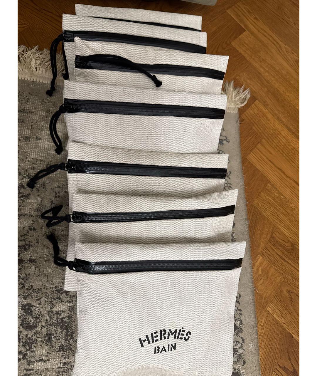 HERMES Темно-синий полиамидовый купальник, фото 5