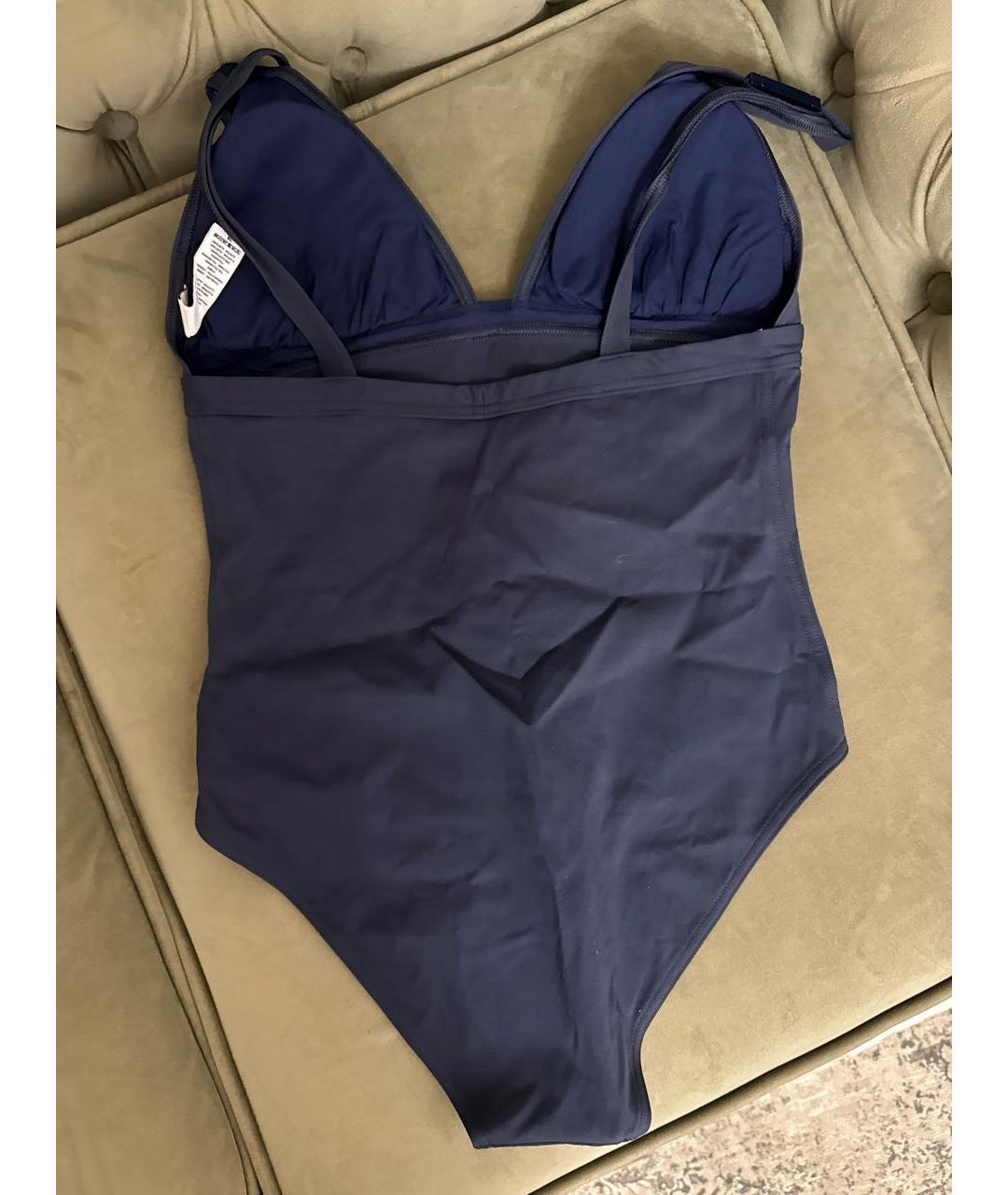 HERMES Темно-синий полиамидовый купальник, фото 2