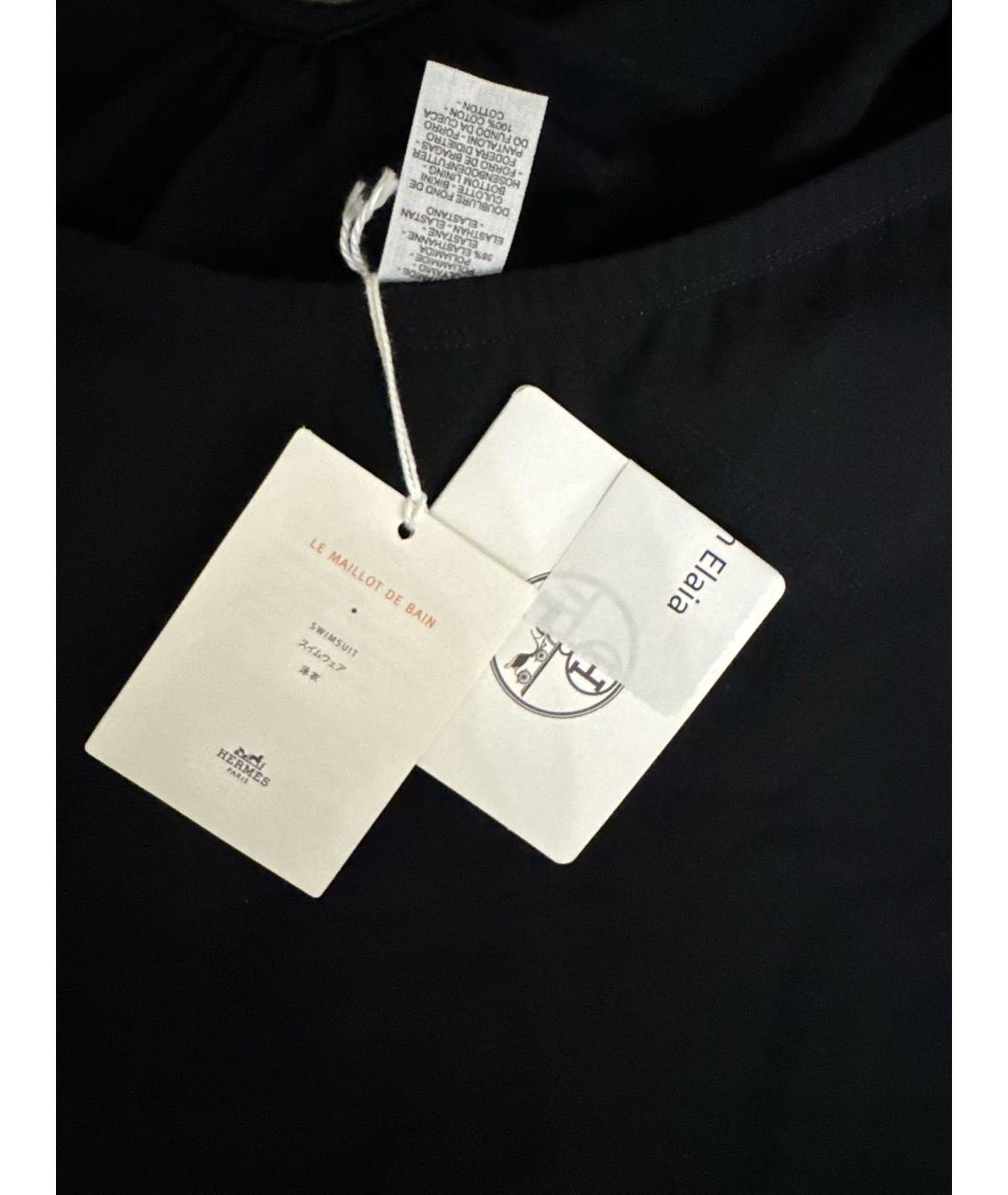 HERMES Черный полиамидовый купальник, фото 3