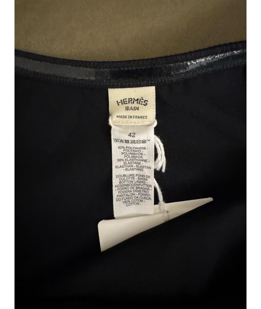 HERMES Черный полиамидовый купальник, фото 4