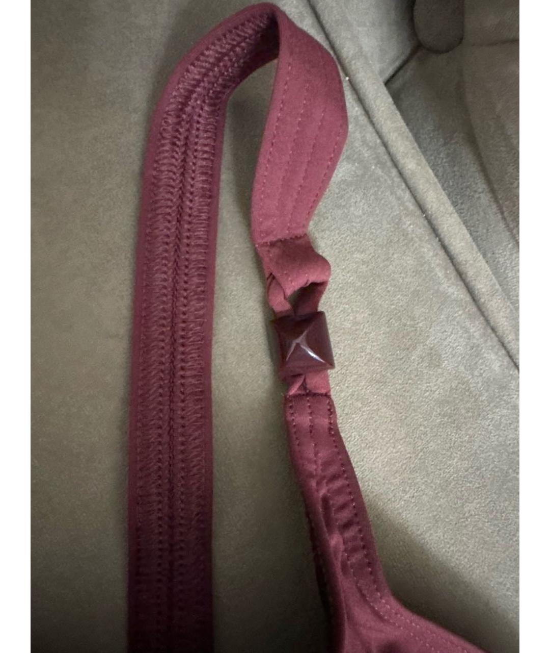 HERMES Бордовый полиамидовый купальник, фото 5