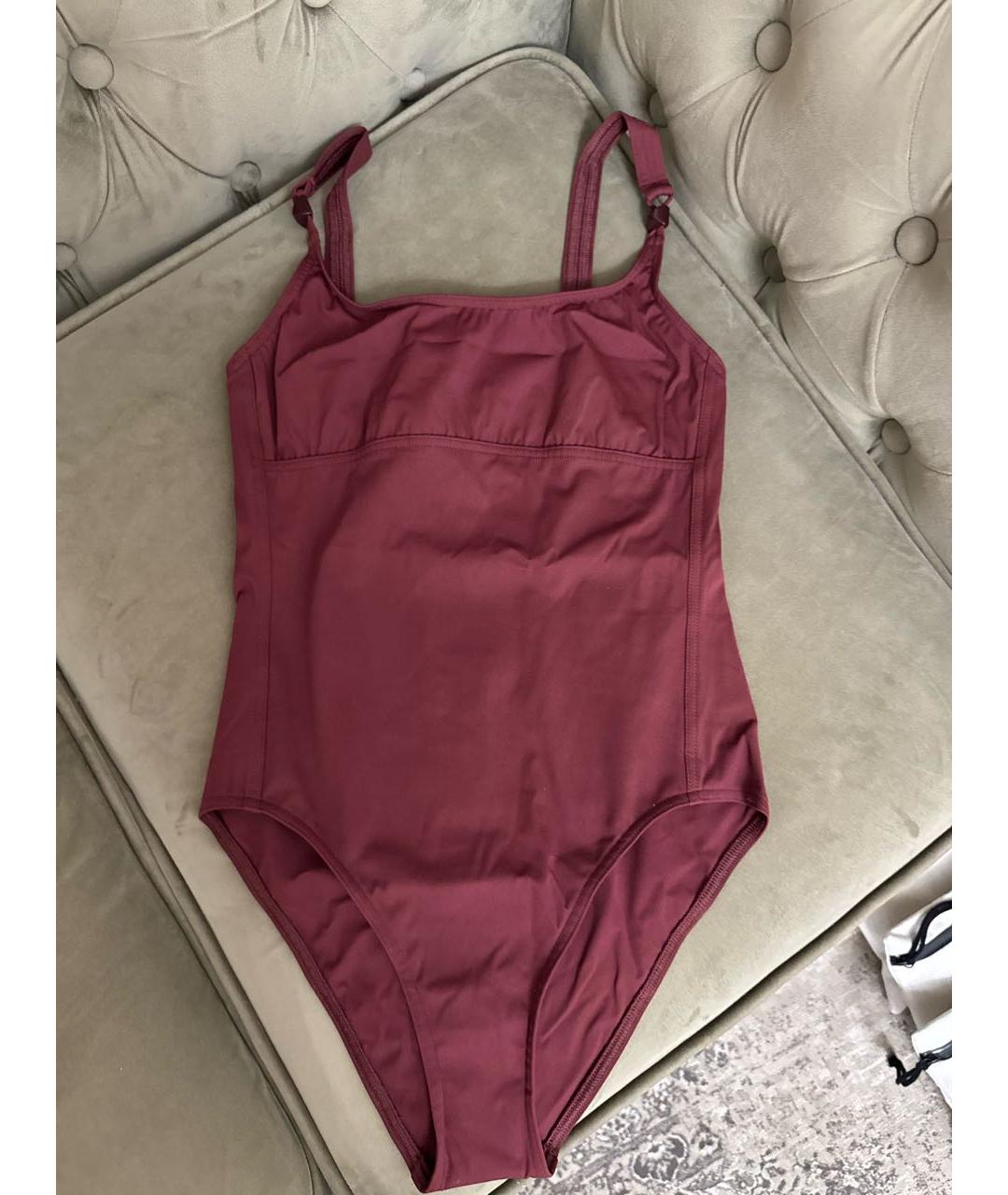 HERMES Бордовый полиамидовый купальник, фото 6