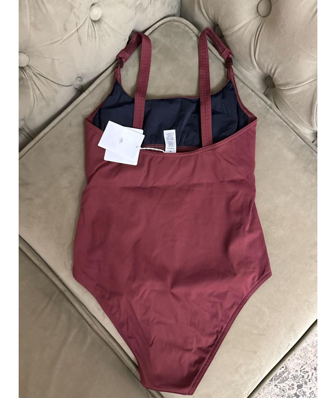 HERMES Бордовый полиамидовый купальник, фото 2