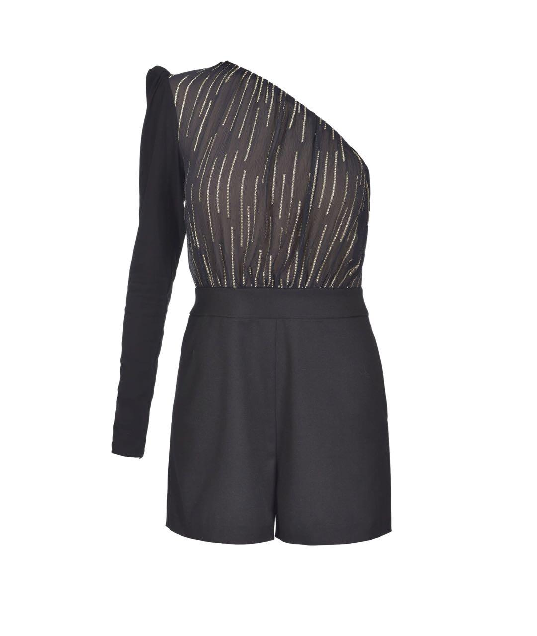 PINKO Черный шелковый комбинезон, фото 9