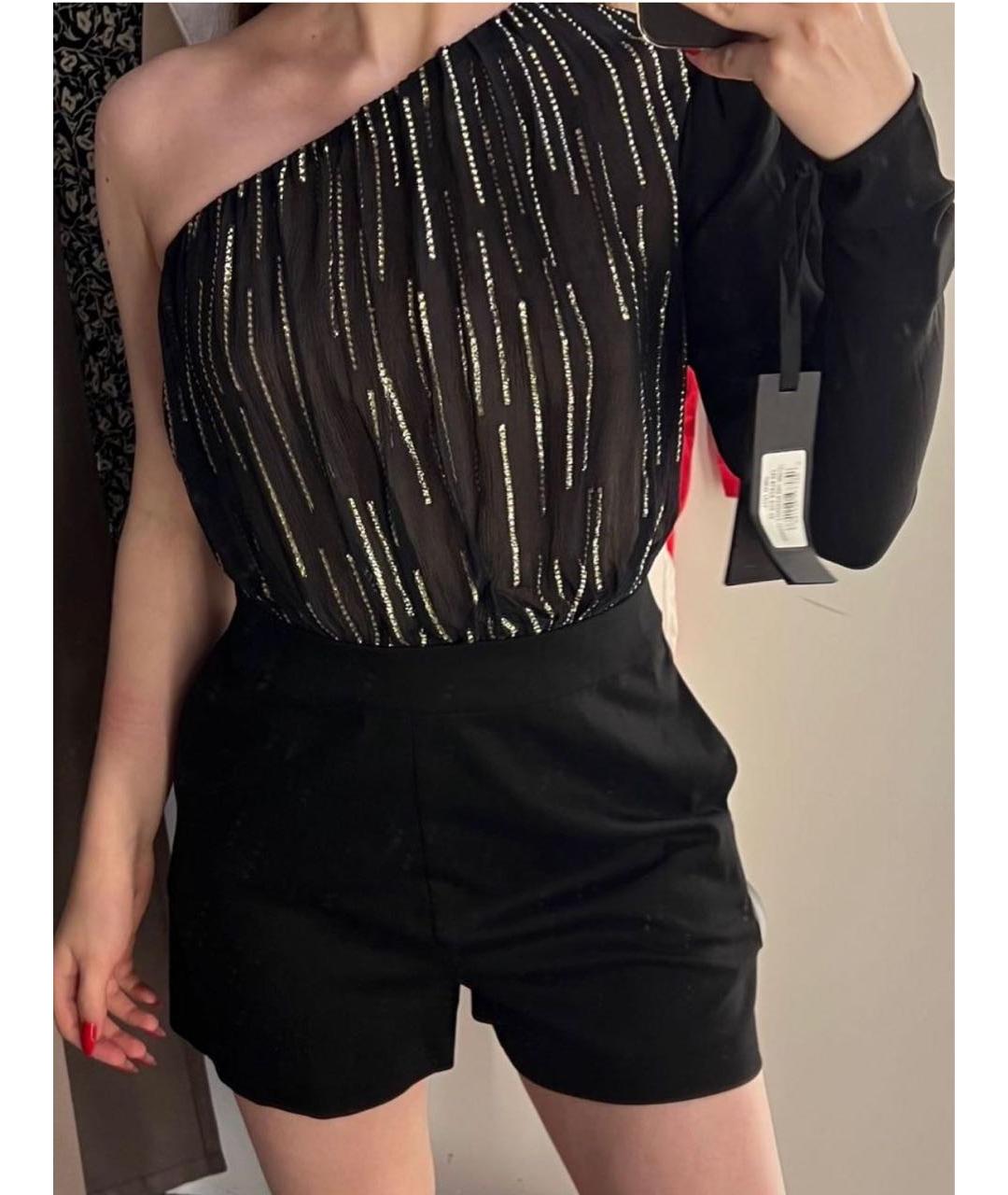PINKO Черный шелковый комбинезон, фото 3