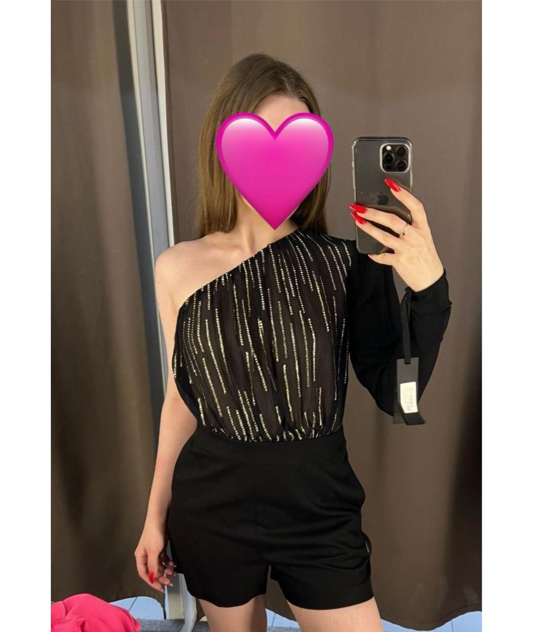 PINKO Черный шелковый комбинезон, фото 7