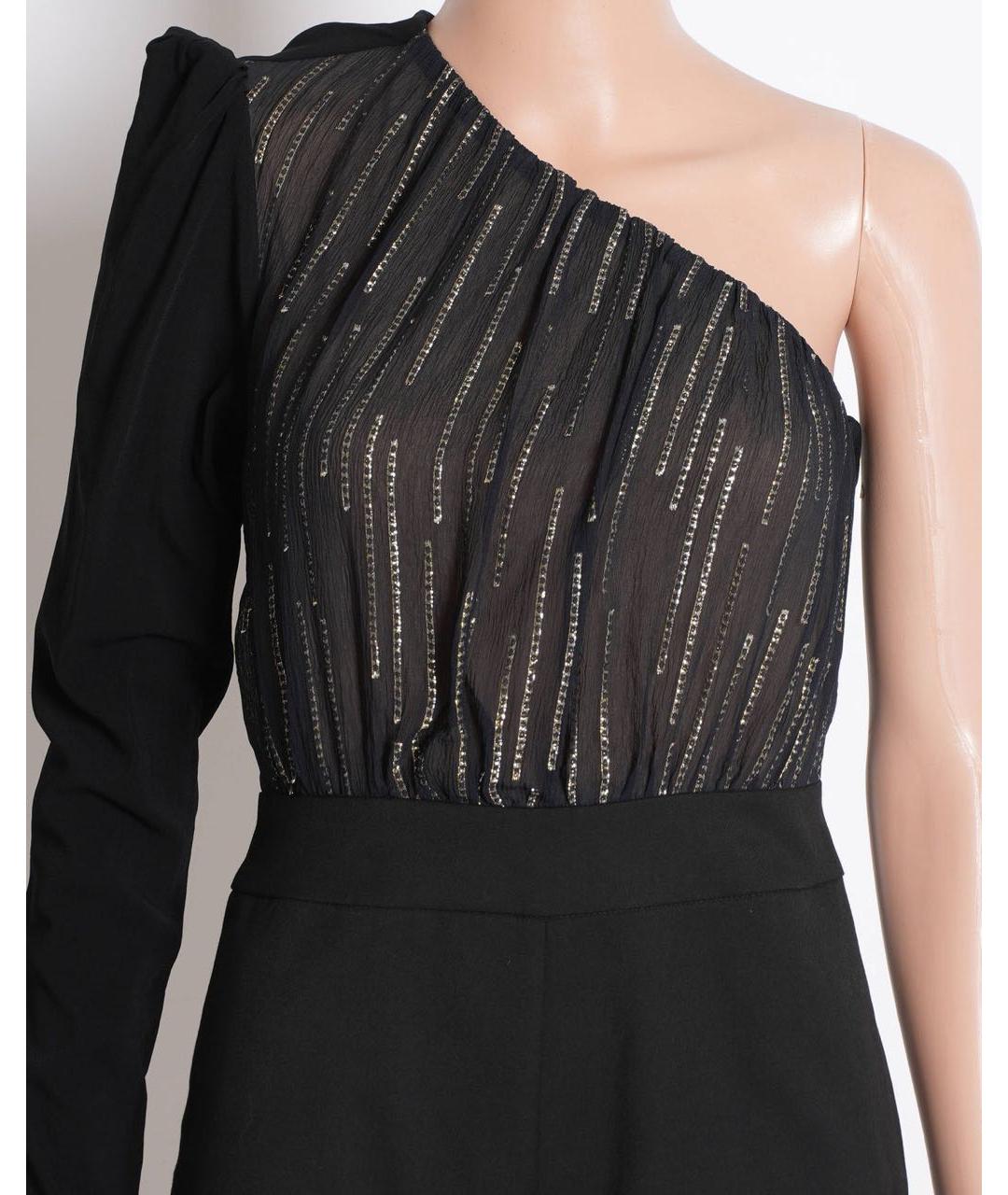 PINKO Черный шелковый комбинезон, фото 4