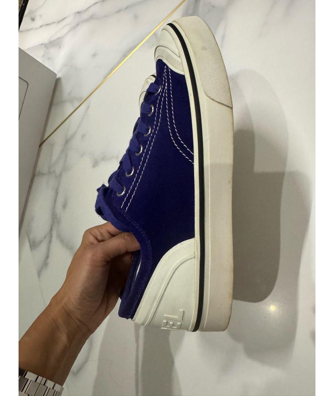 CHANEL Фиолетовые замшевые кеды, фото 6