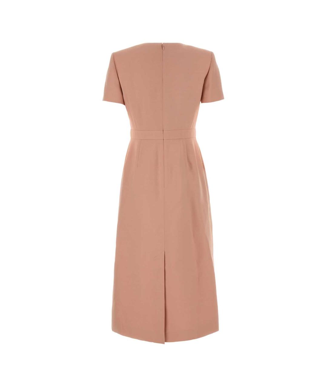 VALENTINO Розовое шерстяное платье, фото 2