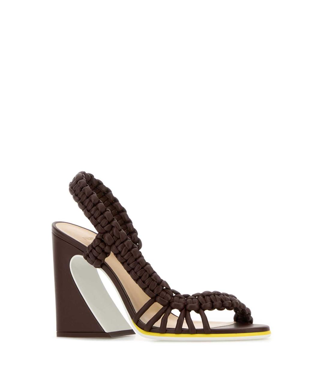 FENDI Коричневые кожаные туфли, фото 2