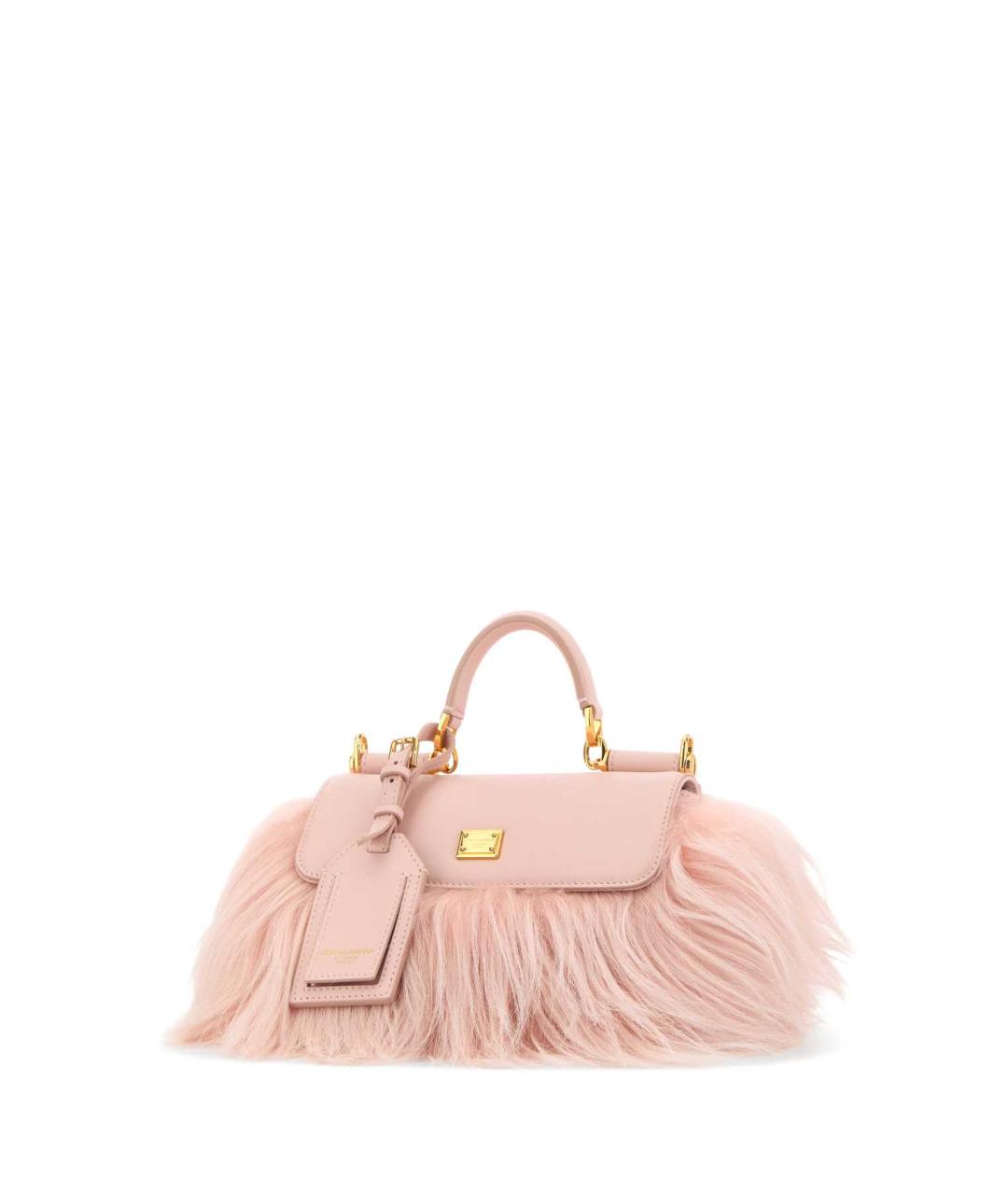 DOLCE&GABBANA Розовая сумка с короткими ручками, фото 2